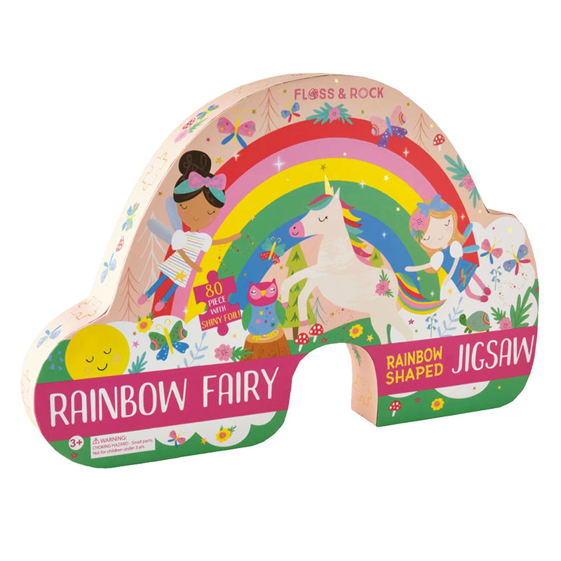 Rainbow Fairy Jigsaw Puzzle - 80 Pieces by Floss & Rock Toys Floss & Rock   