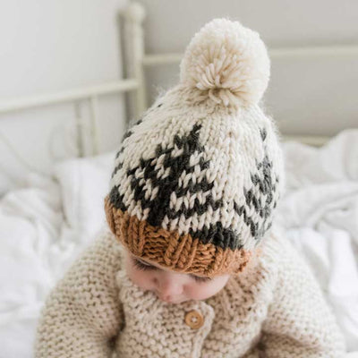Forest Knit Hat - Cream by Huggalugs Accessories Huggalugs   