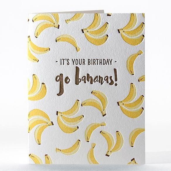 Birthday Bananas Card Paper Goods + Party Supplies Elum Designs   