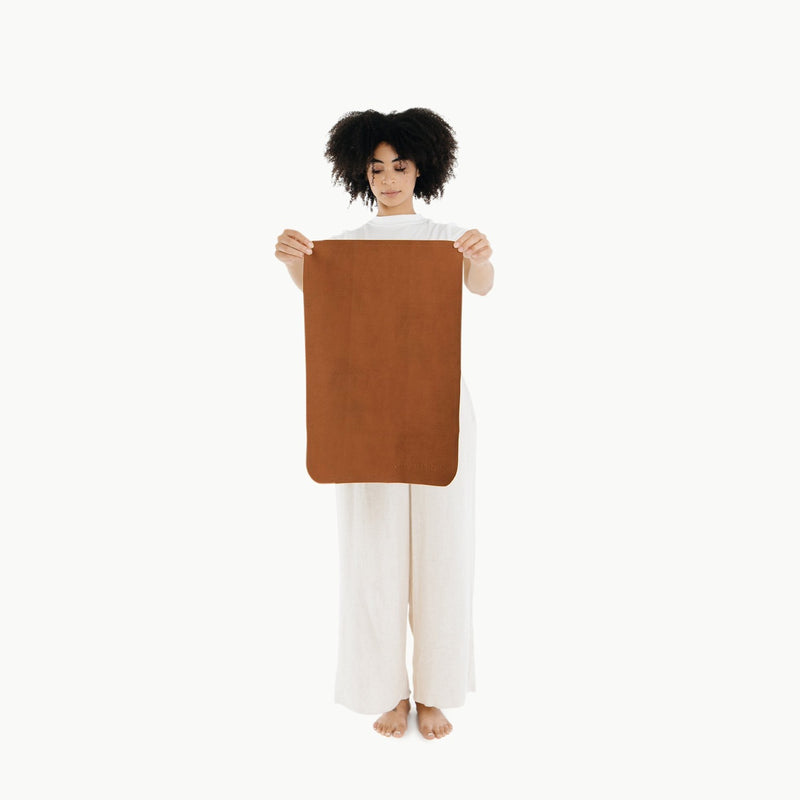 Leather Micro Changing Mat - Ginger by Gathre Bath + Potty Gathre   