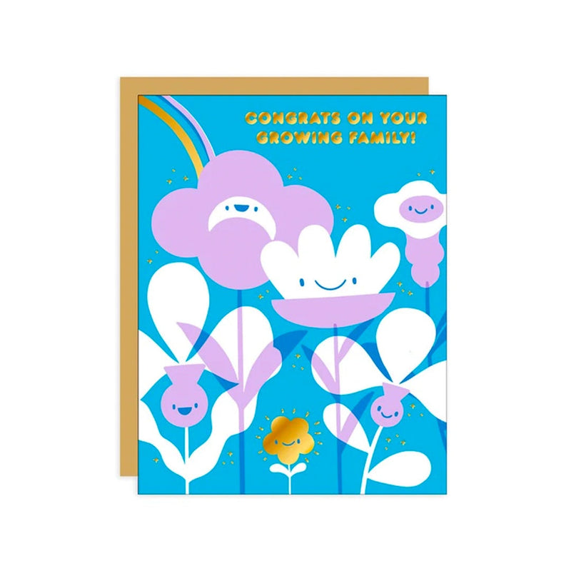 Flower Baby Card by HELLO! LUCKY Paper Goods + Party Supplies Egg Press   