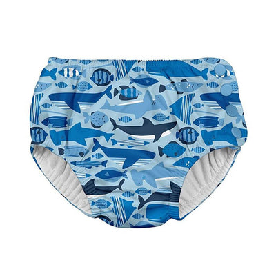 Snap Reusable Absorbent Swim Diaper - Blue Undersea by iPlay Apparel iPlay   