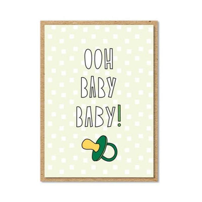 Ooh Baby Baby Enclosure Card Paper Goods + Party Supplies Near Modern Disaster   