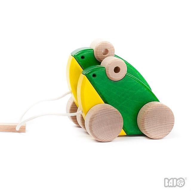 BAJO Double Frogs Wooden Toy by Little Poland Gallery Toys Little Poland Gallery   