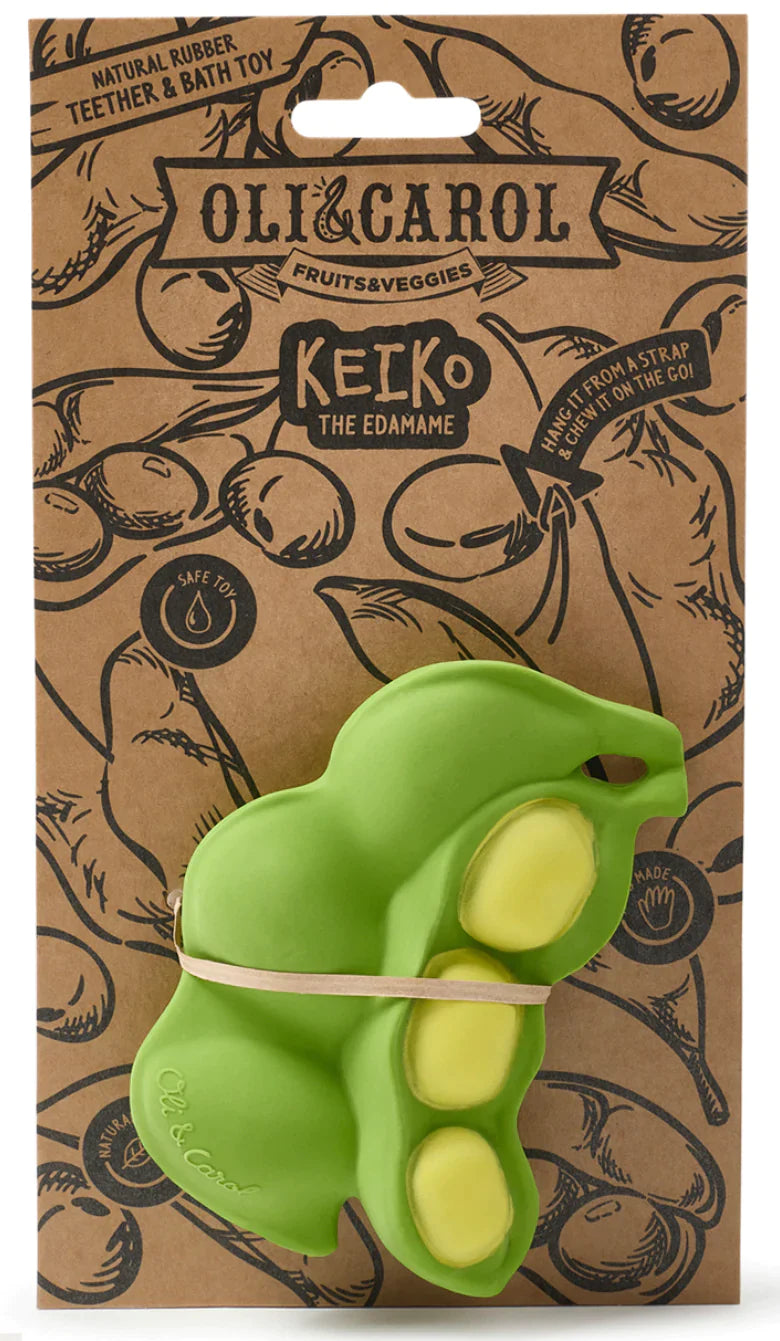 Keiko the Edamame Teether by Oli & Carol