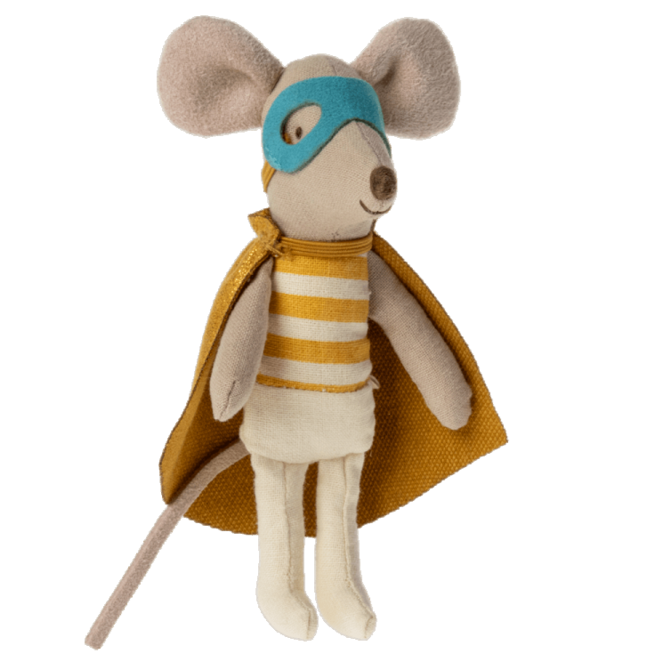 Super Hero Mouse, Little Brother in Matchbox Toys Maileg   