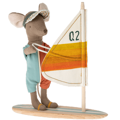 Beach Mouse - Surfer Big Brother by Maileg Toys Maileg   