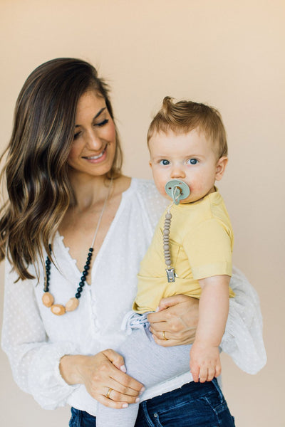 Austin Teething Necklace - Black by Chewable Charm Accessories Chewable Charm   