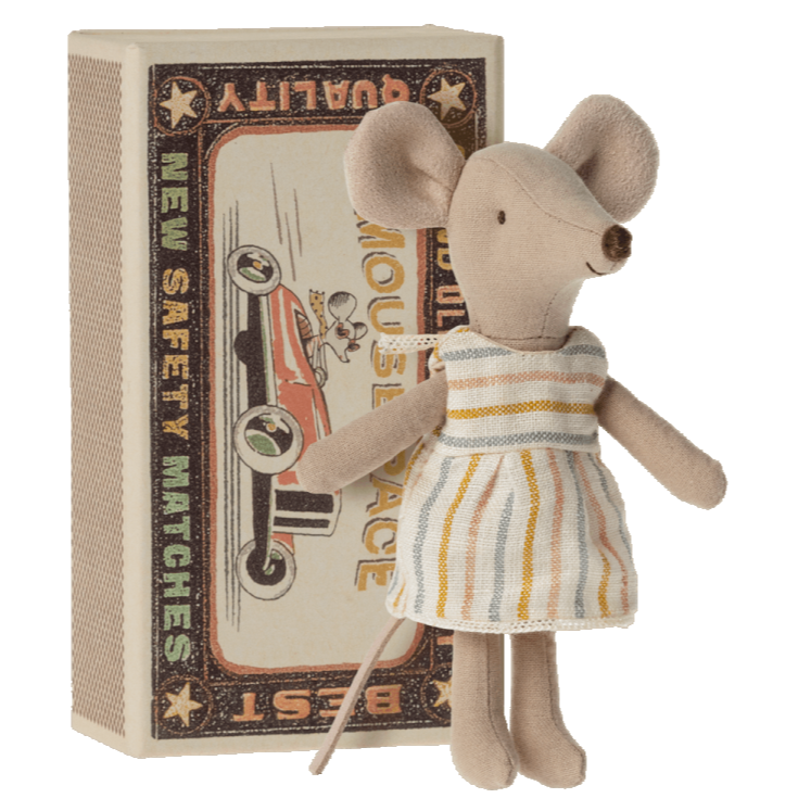Big Sister Mouse in Matchbox by Maileg Toys Maileg   