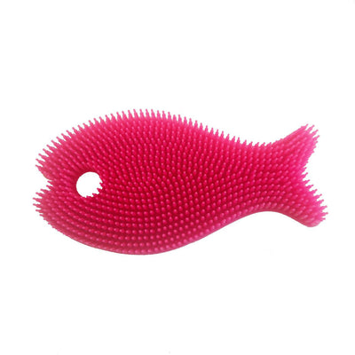 Silicone Bath Scrub - Pink Fish by InnoBaby
