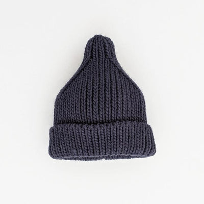 Peak Knit Beanie Hat - Indigo by Huggalugs Accessories Huggalugs   