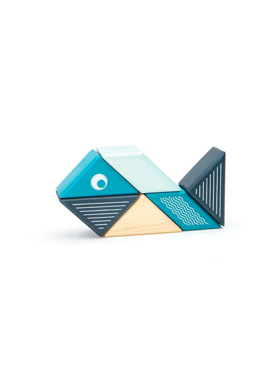 Magnetic Block Set - Whale Travel Pal by Tegu Toys Tegu   