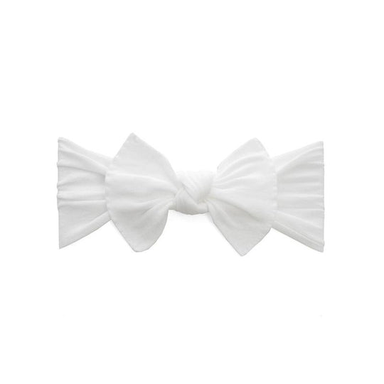 Itty Bitty Knot Headband - White by Baby Bling