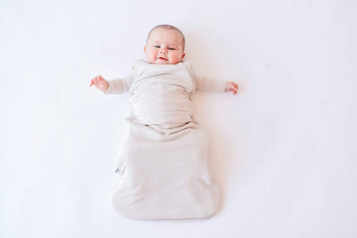 Solid Sleep Bag Tog 1.0 - Oat by Kyte Baby Bedding Kyte Baby   