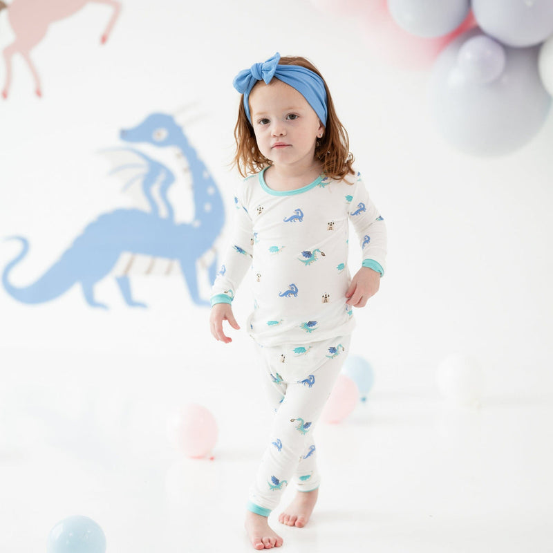Printed Long Sleeve Toddler Pajama Set - Dragon by Kyte Baby
