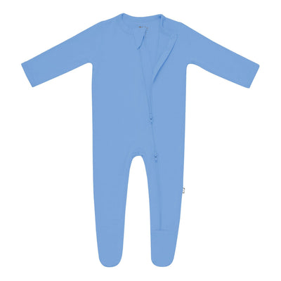 Solid Footie with Zipper - Periwinkle by Kyte Baby