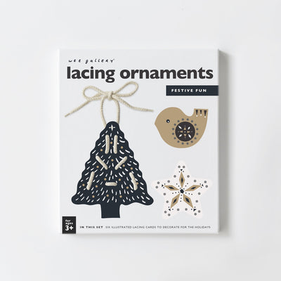 Festive Fun Lacing Ornaments by Wee Gallery Toys Wee Gallery   