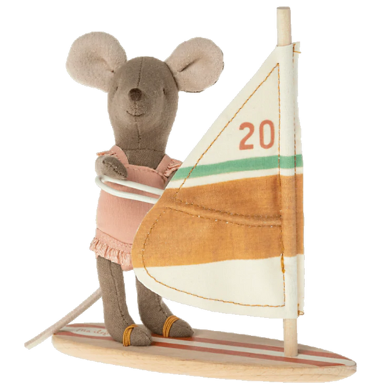 Beach Mouse - Surfer Little Sister by Maileg