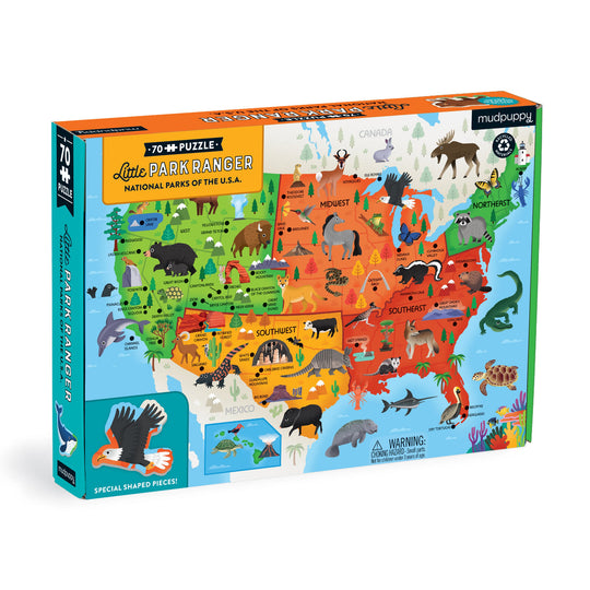 Little Park Ranger: National Parks of the U.S.A. 70 Piece Puzzle