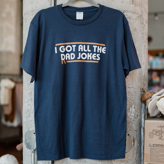 Dad Jokes Men's T-Shirt by 24-7 Daddyhood