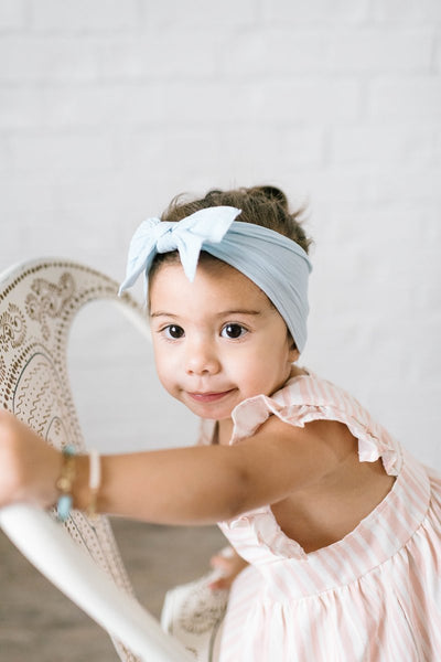 Knot Headband - Chambray by Baby Bling Accessories Baby Bling   