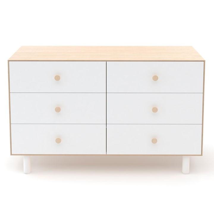 Fawn 6 Drawer Dresser - Birch / White by Oeuf Furniture Oeuf   