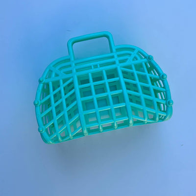 Mini Retro Jelly Baskets Accessories JustforZo Boutique Mint  