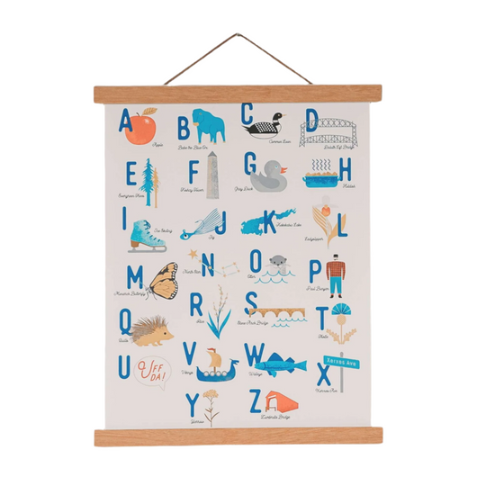 Minnesota Alphabet Art Print by Sweetpea + Co