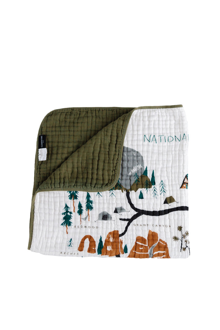 National Parks Quilt by Clementine Kids Bedding Clementine Kids   