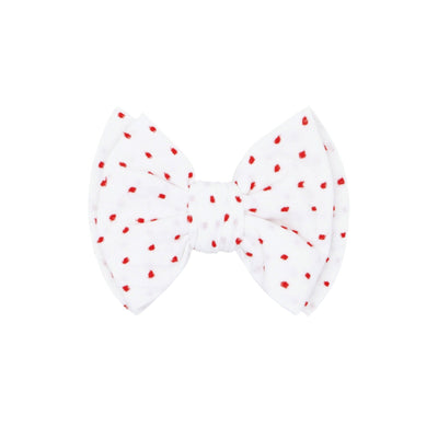 Shabby Classic Clip - White with Red Dot by Baby Bling Accessories Baby Bling   