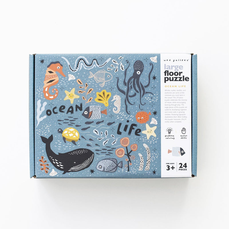 Ocean Life Floor Puzzle by Wee Gallery Toys Wee Gallery   