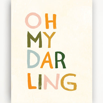 Oh My Darling Art Print - 11x14 by Clementine Kids Decor Clementine Kids   