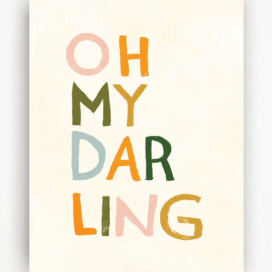 Oh My Darling Art Print - 11x14 by Clementine Kids