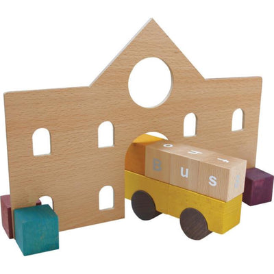 Tsumiki School Wooden Letter Block Set by kiko & gigi Toys kiko & gigi   