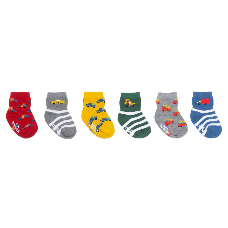 6 Pack Socks - On the Move by Robeez Accessories Robeez   