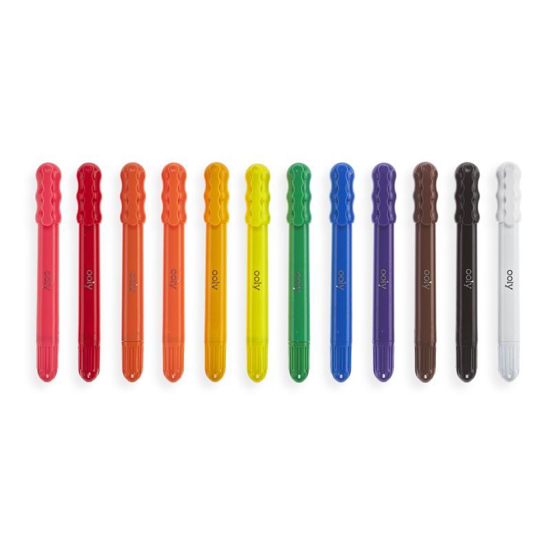 Rainy Day Gel Crayons - Set of 12 by OOLY Toys OOLY   