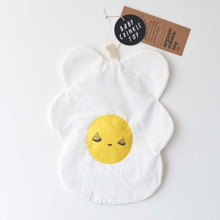 Organic Crinkle Toy - Egg by Wee Gallery Toys Wee Gallery   
