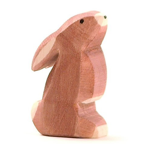 Rabbit with Ears Low by Ostheimer Wooden Toys Toys Ostheimer Wooden Toys   