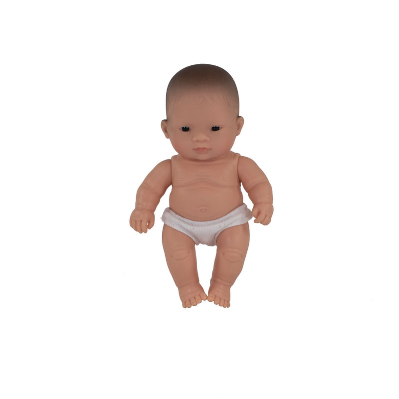 Newborn Baby Doll Asian Boy 8 1/4" by Miniland Toys Miniland   