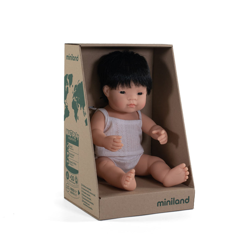 Baby Doll Asian Boy 15" by Miniland Toys Miniland   