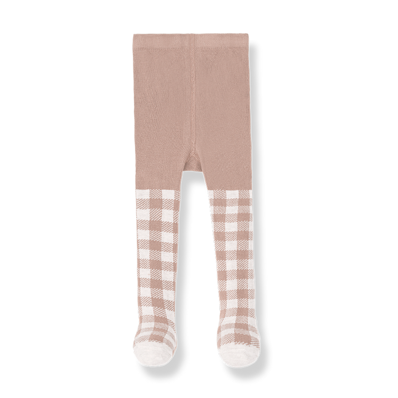 Eira Checked Tights - Rose by 1+ in the Family Accessories 1+ in the Family   