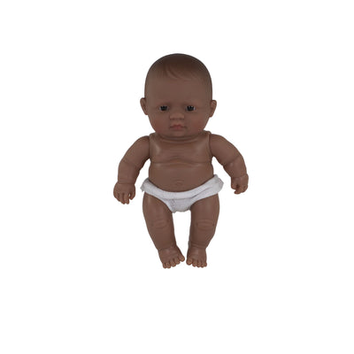 Newborn Baby Doll Hispanic Boy 8 1/4" by Miniland Toys Miniland   