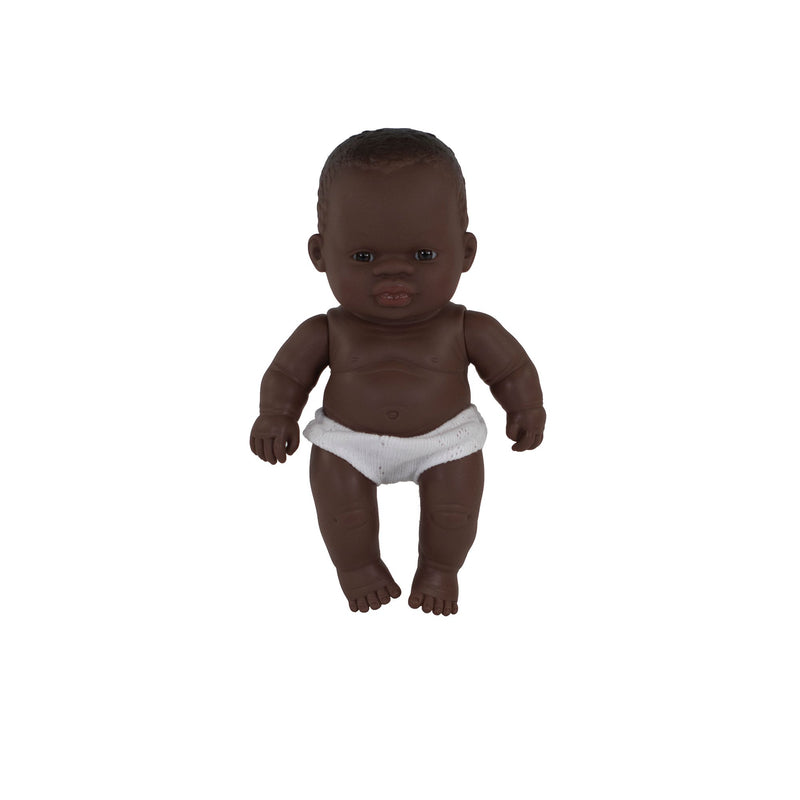 Newborn Baby Doll African Girl 8 1/4" by Miniland Toys Miniland   