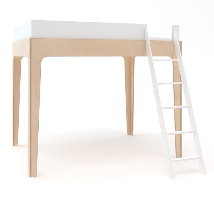 Perch Twin Loft Bed - White / Birch by Oeuf Furniture Oeuf   