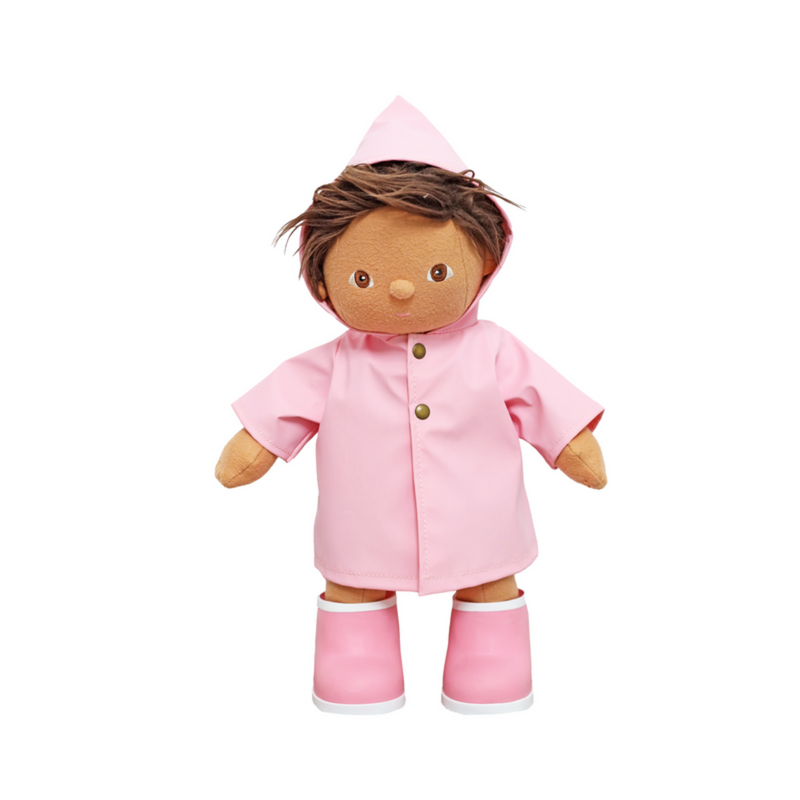 Dinkum Doll Rainy Play Outfit - Pink by Olli Ella Toys Olli Ella   