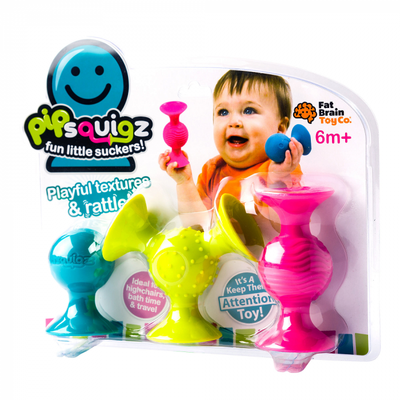 Pip Squigz Rattle 3pk by Fat Brain Toys Toys Fat Brain Toys   