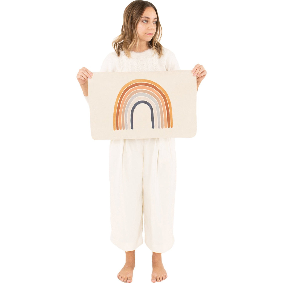Leather Micro Changing Mat - Rainbow by Gathre Bath + Potty Gathre   