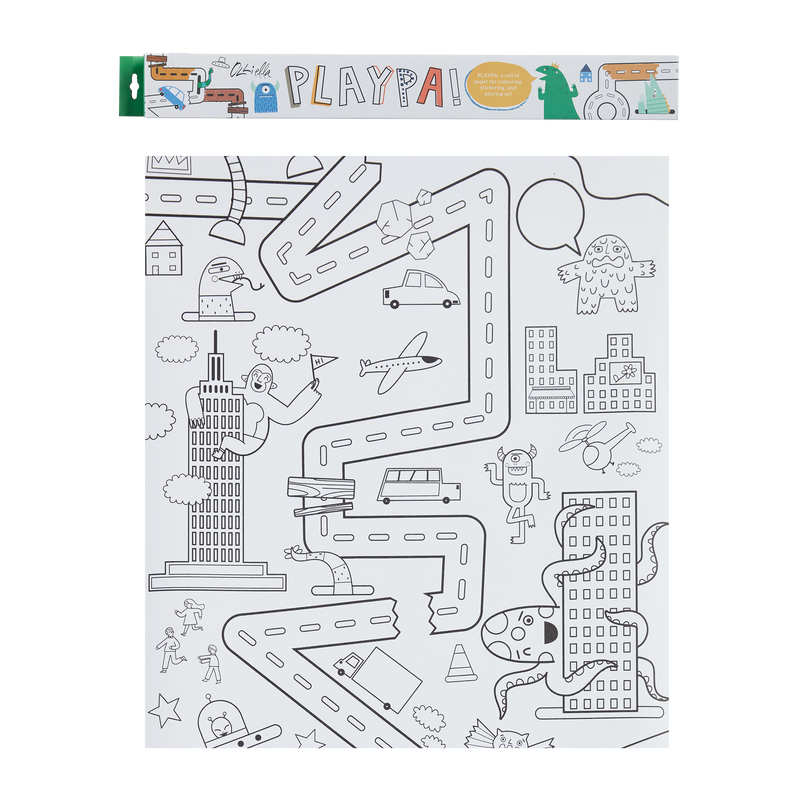 Playpa Paper - Monsters Take Over the City by Olli Ella Toys Olli Ella   