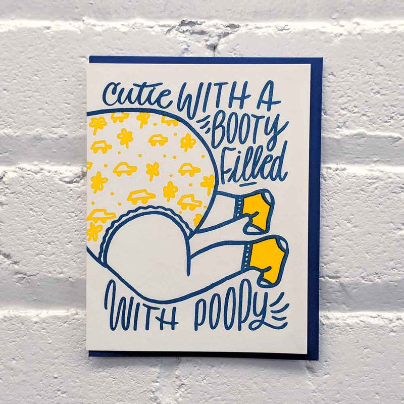 Cutie With A Booty Card by Bench Pressed Paper Goods + Party Supplies Bench Pressed   