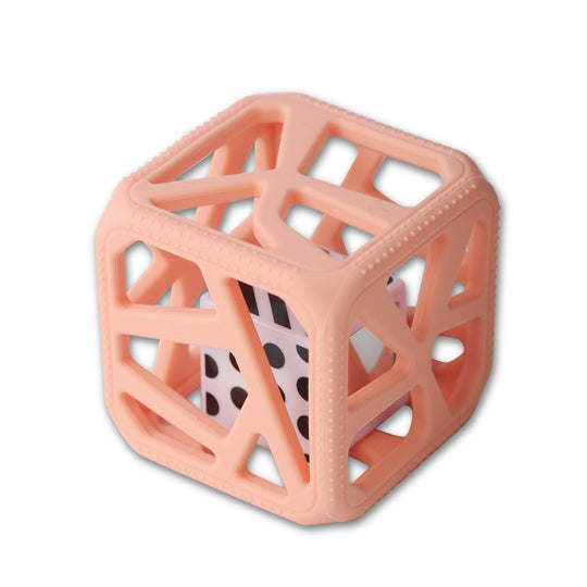 Chew Cube - Peachy Pink by Malarkey Kids